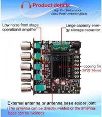 Amplificateur Audio ZK-MT21 100W arduino — vignette 4