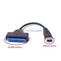Adaptateur Convertisseur SATA III 2.5" vers USB 3.0 5Gbps pour disque dur SSD HDD — vignette 3