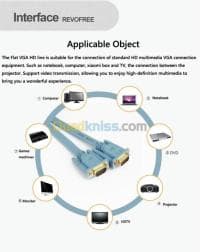 Cable VGA HD  Plat Bon Qualité — vignette 4