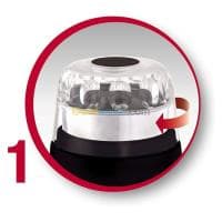 MOULINEX Moulin À Café Moulinex Ar110830 Épices Fruits Secs Moudre 180W- Noir — vignette 4