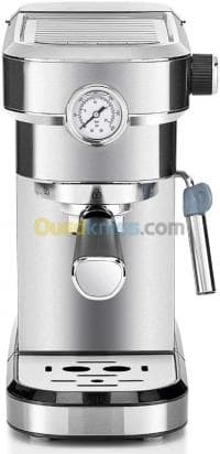Machine a cafe a bras KITCHENCHEF - 20 bar- pompe italienne-1350w — vignette 3
