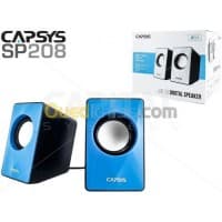 Haut Parleur Baffle CAPSYS SP208 AUX Jack 3.5mm USB pour PC LAPTOP Smartphone — vignette 2