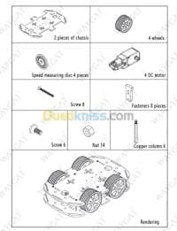 Kit chassier de voiture 4 roues — vignette 4