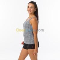 Maillot Decathlon de bain de natation femme 1 pièce heva tankini mipy noir — vignette 3