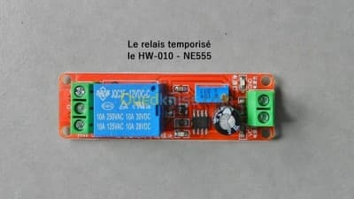 relais temporisateur, le HW-010 NE555 arduino