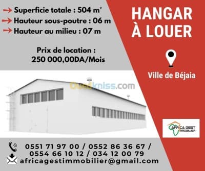 Location Hangar Bejaia Bejaia