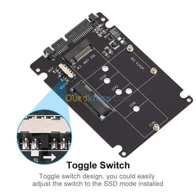 Rack Disque Dur COMBO M-Sata + M2 NGFF To SATA
