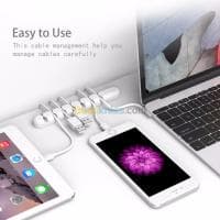 Support, stockage, organisateur de câble avec 5 emplacement Pour Chargeur USB, Souris, MP3 — vignette 4