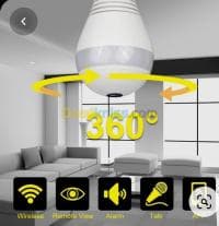 Lampe caméra wifi HD Garanti 2ans — vignette 3