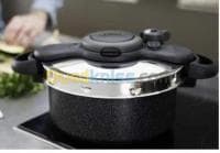 Cocotte Seb 5L 2-en-1 dou Ultra Resist Effet Pierre + livre 100 recettes — vignette 4
