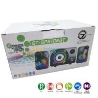 Haut Parleur Baffle sans-fil Bluetooth Green Tech GT-SP2102BT AUX 3.5mm USB Micro SD — vignette 2