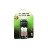 Chargeur de pile UNIROSS Mini X2 AA / AAA + 2 Piles AA Rechargables 2100mAh UCW008 — vignette 3