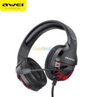 Casque Gaming professionnel filaire avec Microphone LED AWEI ES-770i — vignette 2