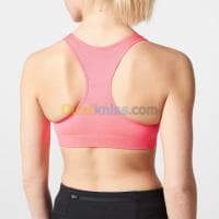 BRASSIERE DECATHLON RUNNING BASIQUE ROSE CORAIL — vignette 4