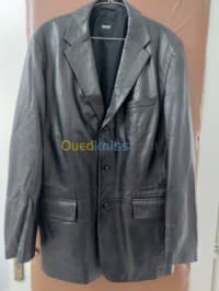 Hugo Boss veste blazer cuir d'agneau — vignette 2