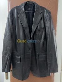 Hugo Boss veste blazer cuir d'agneau — vignette 3