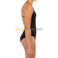MAILLOT DECATHLON DE BAIN 1 PIÈCE 100 NOIR — vignette 3