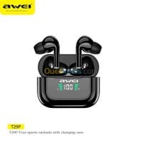 Ecouteur Earbuds sans-fil bluetooth 5.0 AWEI TWS T29P Étanche IPX6 Sport Avec Ecran Led — vignette 2