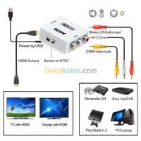 Adaptateur Convertisseur RCA Composite CVBS AV To vers HDMI HD AV2HDMI 1080P — vignette 3