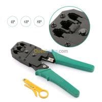 Pince à sertir réseau LAN Cable RJ45 RJ12 RJ11 8P6P4P avec dénudeur — vignette 2