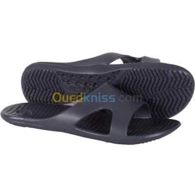 SANDALES DECATHLON DE PISCINE HOMME - SLAP 100 BASIC - GRIS