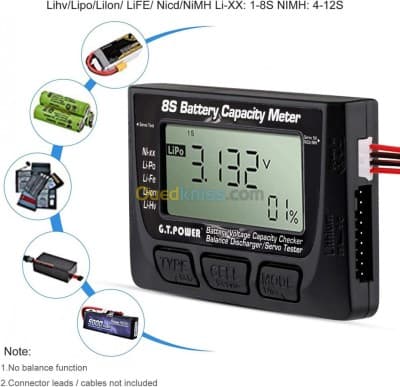 Compteur de capacité de batterie RC 7 arduino