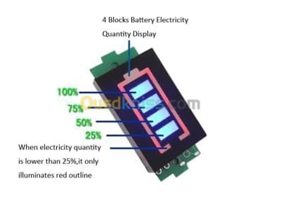 indicateur niveau batterie 2S 3S 4S 5S Arduino