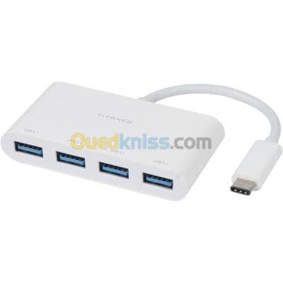 ADAPTATEUR USB TYPE-C /4 HUB USB 3.0/0.1M