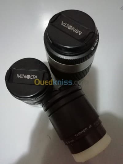 Objectifs Minolta et Tamron  Sony A