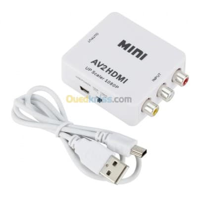 Adaptateur Convertisseur RCA Composite CVBS AV To vers HDMI HD AV2HDMI 1080P
