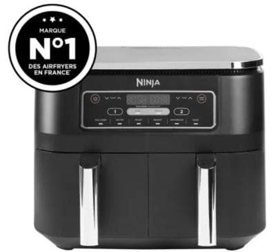 Air Fryer Ninja Foodi double compartiment 6-en-1, 7,6L
