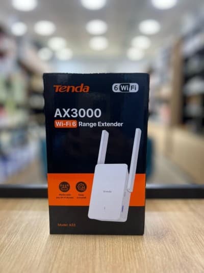 Tenda AX3000 Wifi 6 Range Extander Dual Band 1x Wan 10/100/1000 - 2x5Dbi WPS