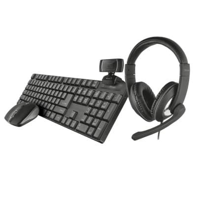 Trust Kit Home Office TéléTravail 4-en-1 QOBY 24041