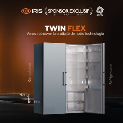 REFRIGERATEUR IRIS TWIN BCD 455 (INOX)