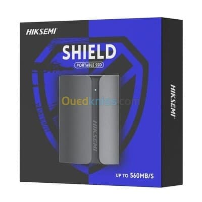 HIKSEMI SHIELD 2TB - SSD PORTABLE EXTERNE - USB 3.2 TO TYPE-C - 560 MB/S - LED- PLUG & PLAY -BLACK