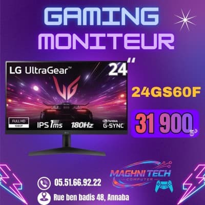 LG 24GS60F-B Écran Gaming 24
