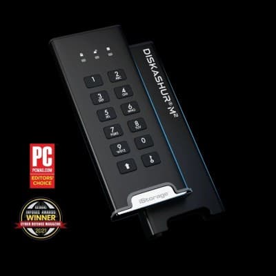 Disque dur Externe Flash Disk sécurisé 128GB/500GB/1TB/2TB/20TB (diskashur Datalocker Kingston)