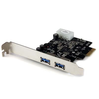 Carte d'extension Adaptateur PCI express PCI-E 2 Ports USB 3.0 1X