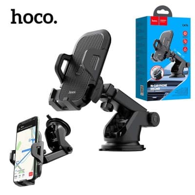 HOCO CA76 Support Auto Voiture Telephone sur Tableau de Bord et Pare-Brise