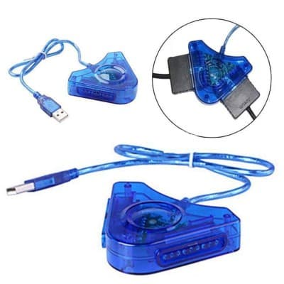 Adaptateur Convertisseur double port manette PS2 vers USB PC PS3