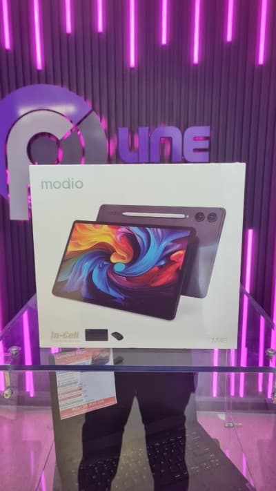 TABLETTE MODIO M45 10.1" - IPS (1280x800) - BATTERY 10000 mAh - DOUBLE SIM, 4G/5G, Wi-Fi, BLUETOOTH - 3GO-32GO - 13MP REAR & 8MP FRONT CAMERA + CLAVIER ET SOURIS SANS FIL + CHARGEUR + STYLUS + ECOUTEURS MODIO M38 3GB+32GB POUR ANNONCE OUEDKNISS