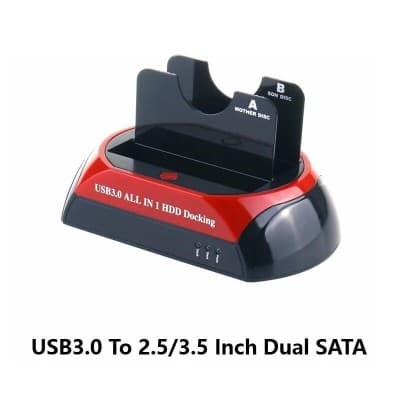 Station d'Accueil Double Disques Durs SATA 2,5" et 3,5" Port USB 3.0 Modèle: 576U3