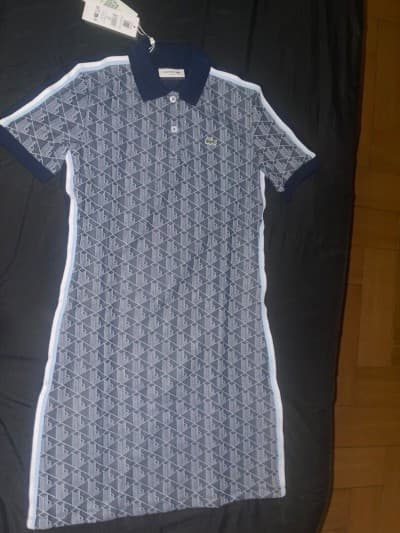 Robe polo slim fit jacquard monogramme