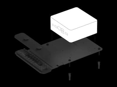 Logitech Fixation avec rétention des câbles pour mini PC et Chromebox (939-001825)