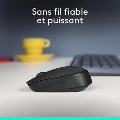 Logitech M171 Souris sans Fil pour PC, Mac, Ordinateur Portable, 2,4 GHz avec Mini-récepteur USB,