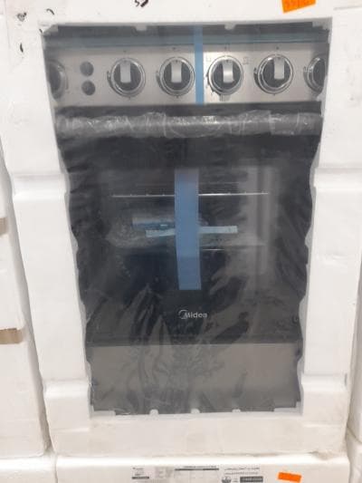 Cuisinière midea 4 feux inox