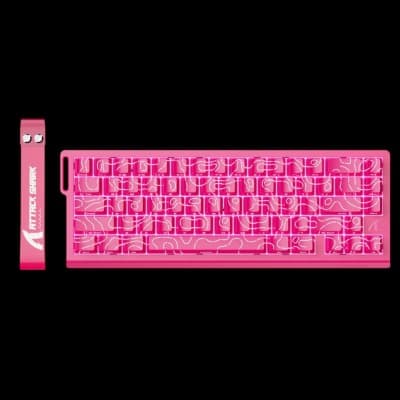 CLAVIER GAMING ATTACK SHARK X68 HE PINK CONTOUR LINE MECANIQUE MAGNETIQUE