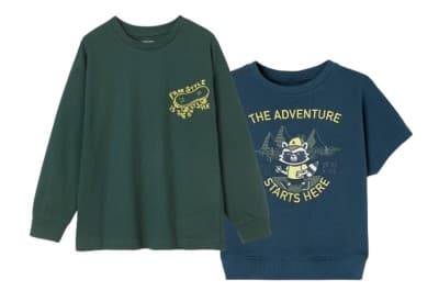 Vertbaudet Pack de 2 T-Shirts Garçon, Free Style, Bleu et Vert, Produit Original