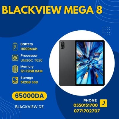 Blackview MEGA 8 12GB/512GB 11000mAh غير متوفرة