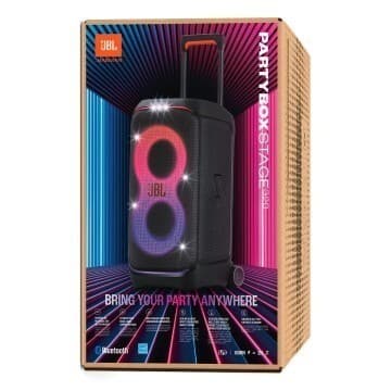 JBL PARTYBOX STAGE 320 - ENCEINTE BLUETOOTH PORTABLE - 240W - ARGB LUMINEUX - - ORIGINAL - NOIR